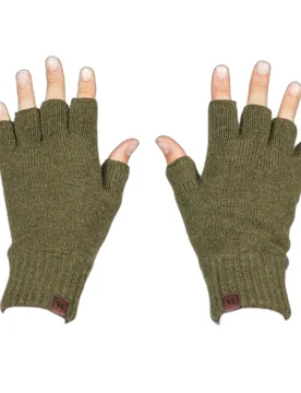 Reithandschuhe mit halb Fingern Vide - Vert - unisex - Size: L/XL - Back on Track - FashionsVida