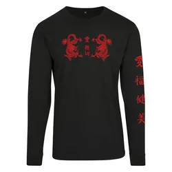 Maglietta A Maniche Lunghe Chinee Letter Longleeve Black XS