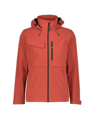 Giacca da trekking da uomo Abrantes 2L con cappuccio rosso scuro 50