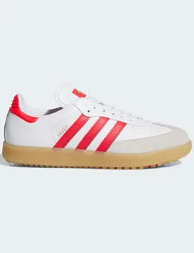 Scarpe da golf Samba Spikeless 45 1/3 Cloud White / Pure Ruby / Gum - Adidas - FashionsVida