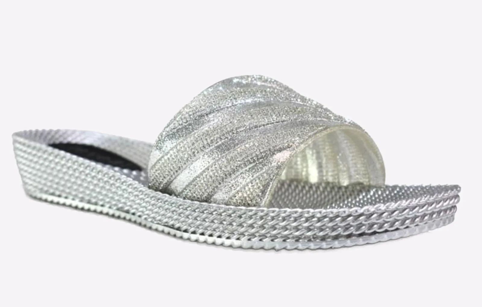 Milani Womens Sandals - Silver - Size Uk 7 - Reveal - FashionsVida