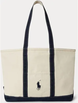 Bolso tote de hombre de loneta con Big Pony - Polo Ralph Lauren - FashionsVida