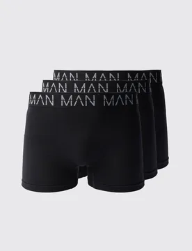 Herren Herren Active Nahtlose Boxershorts 3er Pack Black Größe Large - boohooMAN - FashionsVida