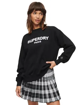 Sweat-shirt Sport Luxe Loose Black 2XS - Superdry - FashionsVida