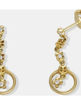 Pendientes de oro y diamantes - El Corte Inglés - FashionsVida
