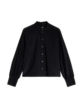 Woven Blouse, LSL, solid female - 44 - FashionsVida