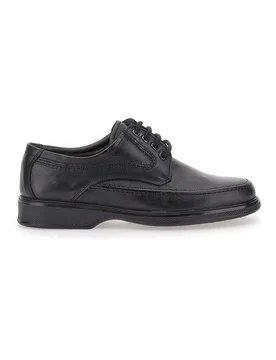 Scarpe Stringate Nere In Vera Pelle 2182 42 - Pittarello - FashionsVida