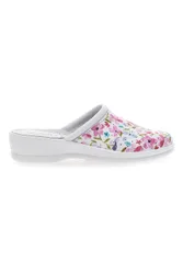 Ciabatte Bianche Con Decorazione Floreale 820002 39