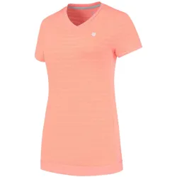 Camiseta de tenis y pádel de mujer HYPERCOURT V y NECK TOP K·Swiss