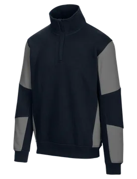 WÜRTH MODYF Sweat de travail zippé bicolore JOB+ BICOLOR marine/gris Bleu marine L - Würth MODYF - FashionsVida