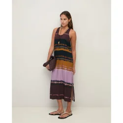 Vestido midi efecto tie-dye