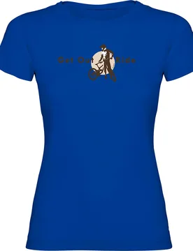 Maglietta A Maniche Corte Get Out And Ride Royal Blue - Kruskis - FashionsVida