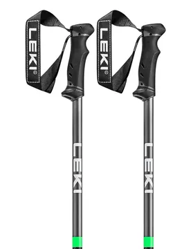Bâtons Qntm Black / Llight Anthracite / Neongreen 110 cm Homme - Leki Alpino - FashionsVida
