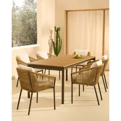 Colección de jardín mesa Ámsterdam y sillón Sonora