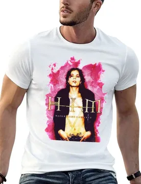 Him Band VV H I M - Him Ville Valo Razorblade Romance smoke T-Shirt Basic Breathable Solid Color T-Shirt - Aliexpress - FashionsVida