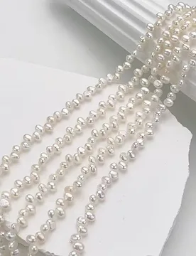 Natural Irregular Pearl 3.5-4mmx4.5-5.5mm White Pearl For Jewelry Making DIY Bracelet Earrings Necklace Accessory - Aliexpress - FashionsVida