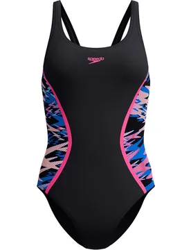 Bañador de natación para mujer Hyperboom Splice Muscleback One Piece - Speedo - FashionsVida