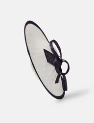 Bow Two-Tone Fascinator Navy female