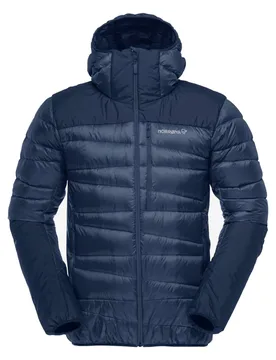 Norrona - Doudoune en duvet d'oie - Falketind Down750 Zip Hood M Indigo Night en Tissu Technique - Taille M - Navy - Norröna - FashionsVida