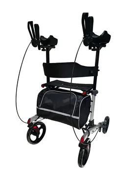 Rollator mit Arthritisauflage, faltbar schwarz grau Griffhöhe: 98 - 115 - REHAFORUM MEDICAL - FashionsVida