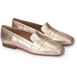 Mocasines de mujer metalizados