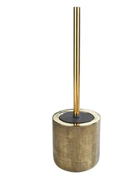 Keramik WC-Garnitur Rivara Gold, WC-Bürstenhalter, handbemalt - WENKO - FashionsVida