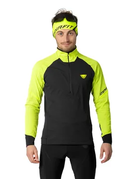 T-shirt à Manches Longues Avec Demi-zip Alpine Ultra Yellow S - Dynafit - FashionsVida