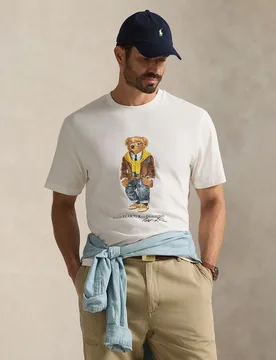 Camiseta de hombre de punto jersey con Polo Bear tallas grandes - Polo Ralph Lauren - FashionsVida