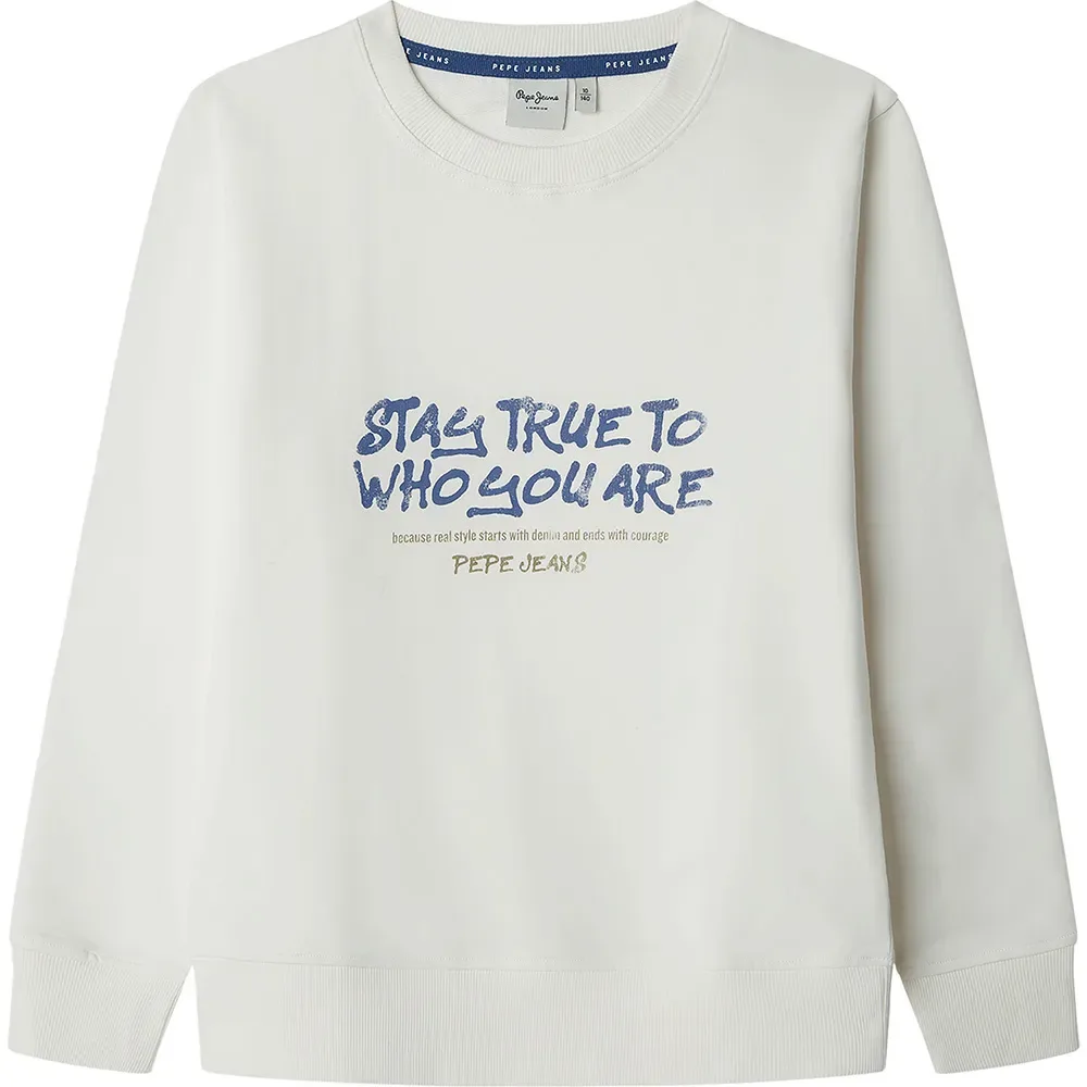 Felpa Keanon Antique White 12 Anni - Pepe jeans - FashionsVida