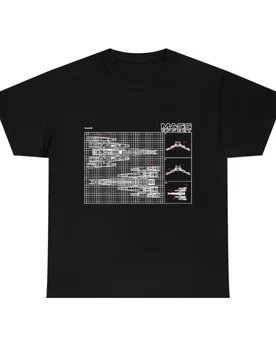 A-Mass Effect Normandy Blueprint T-Shirt: Unisex Gaming Graphic Tee Shirt - Aliexpress - FashionsVida