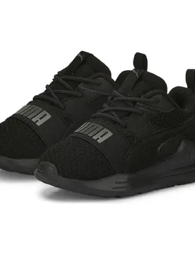 Sneaker Wired Run Pure Black / EU 19 - Puma - FashionsVida