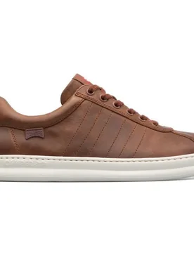 Zapatillas de piel de hombre en con suela a contraste - Camper - FashionsVida