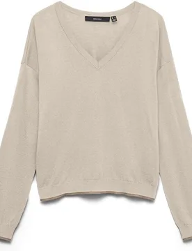Jersey de punto fino cuello pico de mujer - Vero Moda - FashionsVida