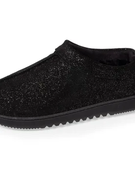 Chaussons bottillons cuir Noir Nacré noir nacré 36 - Isotoner - FashionsVida