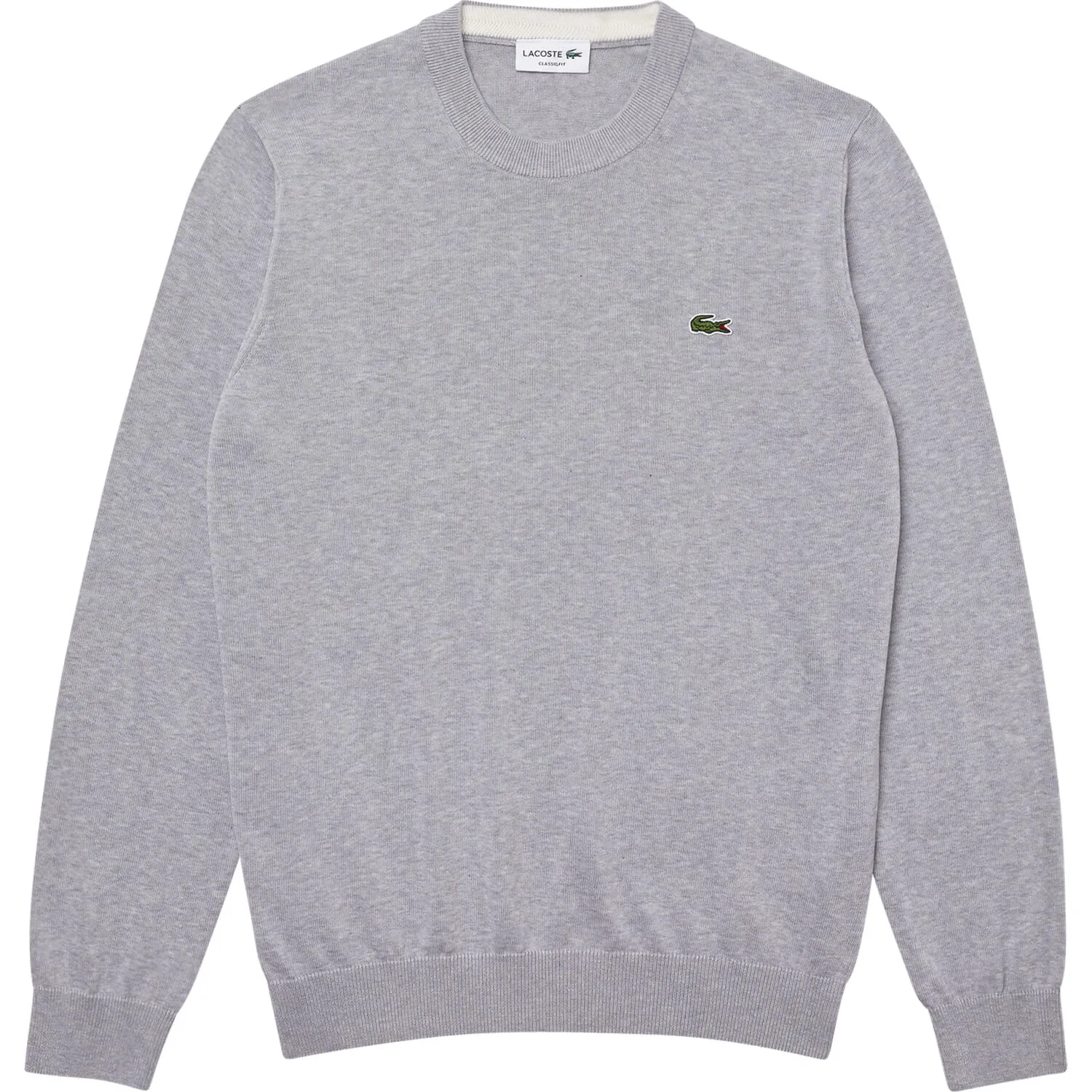 Pullover Crew Neck Cotton, grau s - Lacoste - FashionsVida