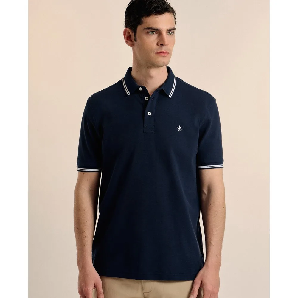 Polo de piqué de hombre corte classic manga corta - Valecuatro - FashionsVida