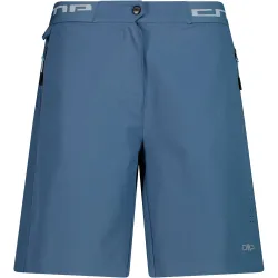 Woman free bike bermuda with inner mesh underwear pantalón corto ciclismo mujer Azul (38)