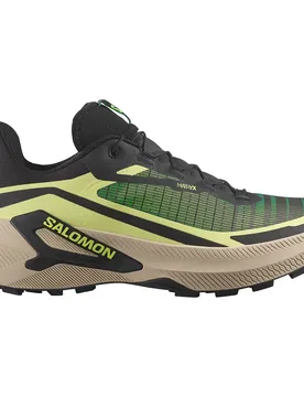 Genesis 2 Trail Running Shoes Sunny Lime / Black / Bog UK 12.5 Men - Salomon - FashionsVida