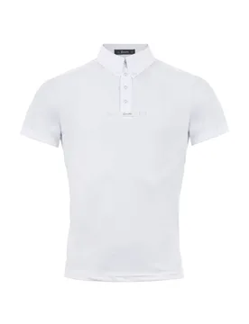 Herren Turniershirt CAVALCOMP.POLO white L - Cavallo - FashionsVida