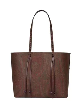 Borse a spalla donna - shopping essential specials m threading - marrone - ETRO - FashionsVida