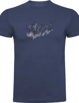 Maglietta A Maniche Corte Peloton Denim Blue - Kruskis - FashionsVida