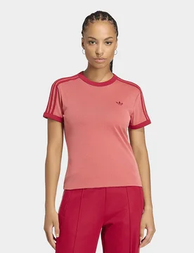 Womens T-shirt Heather 3s Cali - Rosa, rosa rosa Donna taglia L - Adidas - FashionsVida