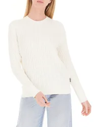 Maglione con trecce PANNA 8