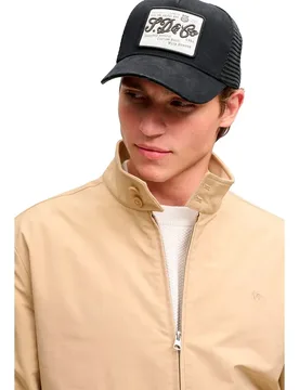 Cappellino Con Visiera Heritage Mesh Trucker Vintaged Black One Size - Superdry - FashionsVida