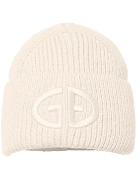 Wollmütze mit Umschlag Valerie Cream für Damen aus Wolle Beige - Goldbergh - FashionsVida