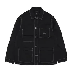 Giacca Workwear Uomo Contrast Nylon Chore Jacket Black