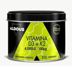 ALDOUS Comprimidos Vitamina D3 + K2
