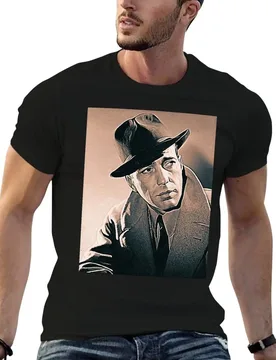 Humphrey Bogart Art - vintage painting - D55 T-Shirt Simple Trendy Casual T-Shirt - Aliexpress - FashionsVida