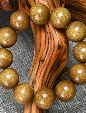 Sichuan Phoebe Zhennan Wood 20 Beads Bracelet Ebony Base Dark Golden Nan Prayer Beads Couple Jewelry Gifts - Aliexpress - FashionsVida