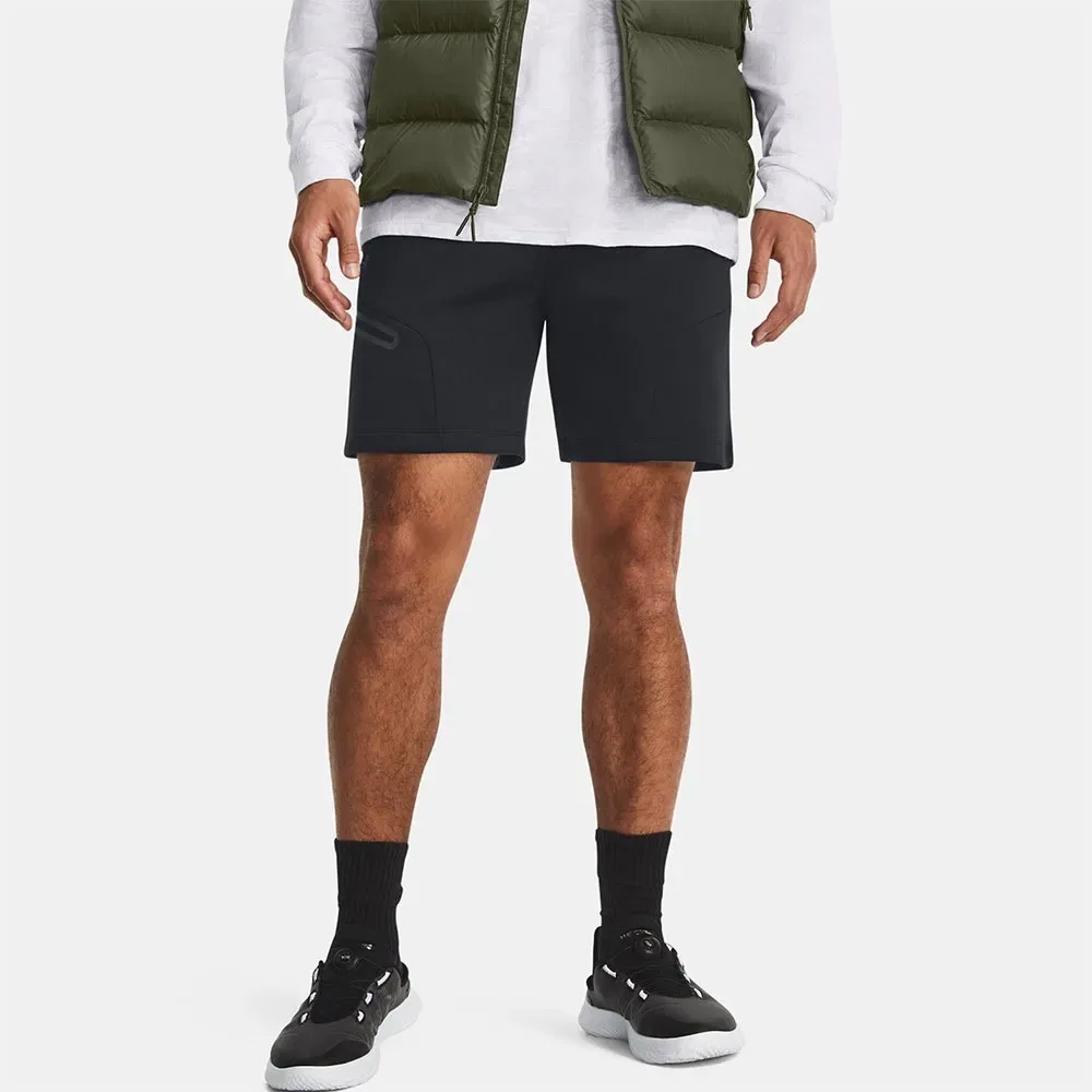 Short Unstoppable Fleece Black / Black S - Under armour - FashionsVida